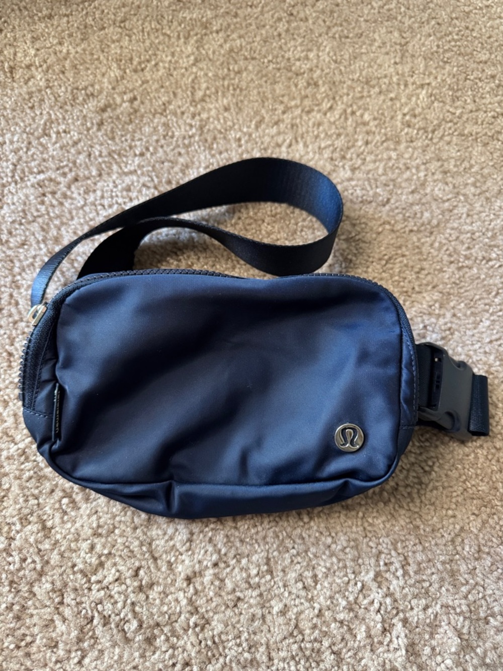 lululemon athletica Navy Belt Bag with Adjustable Strap